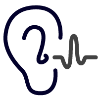 Ear and hearing icon